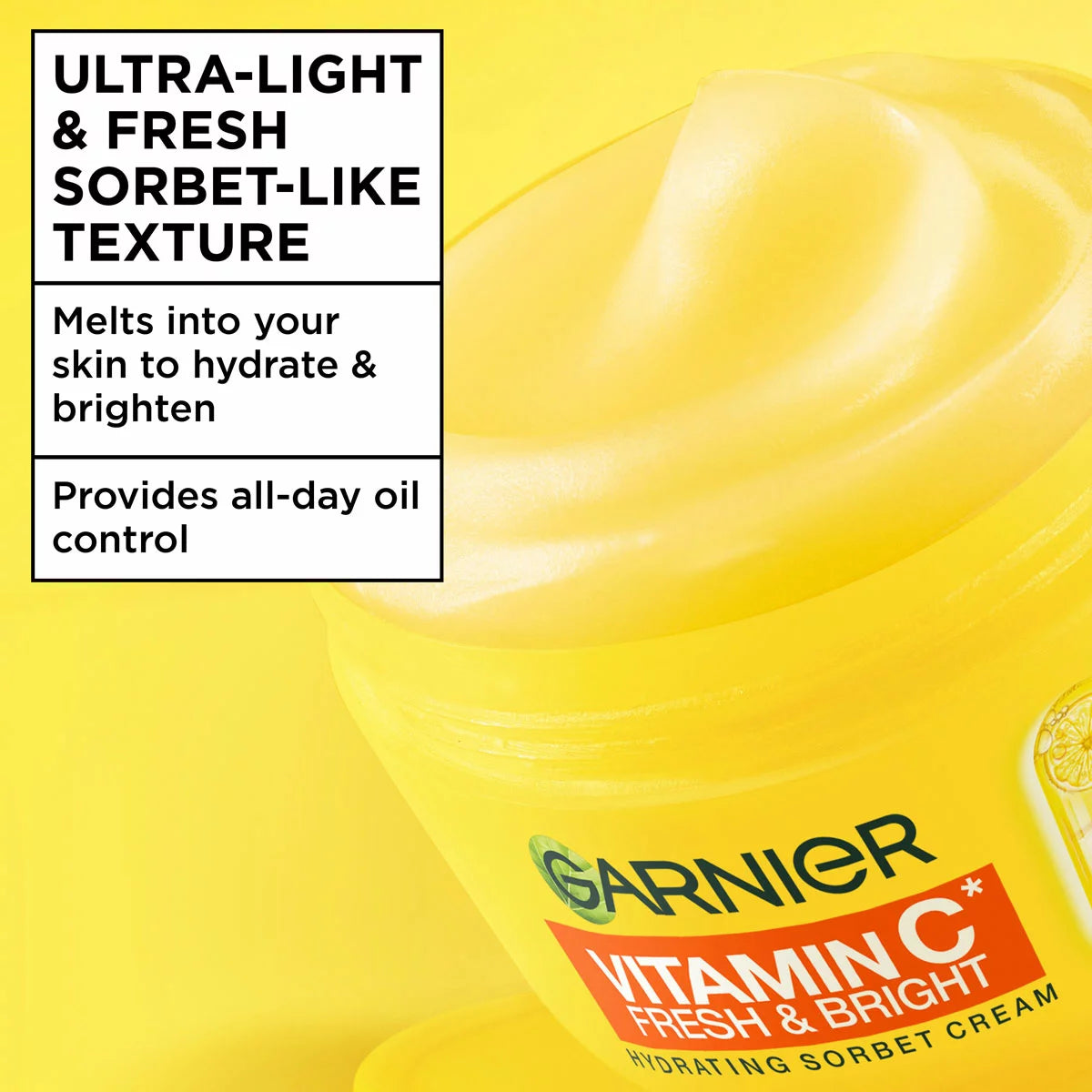 Garnier Sorbet Cream, 2x Vitamin C + 1x Salicylic and Hyaluron, 3 x 85ml