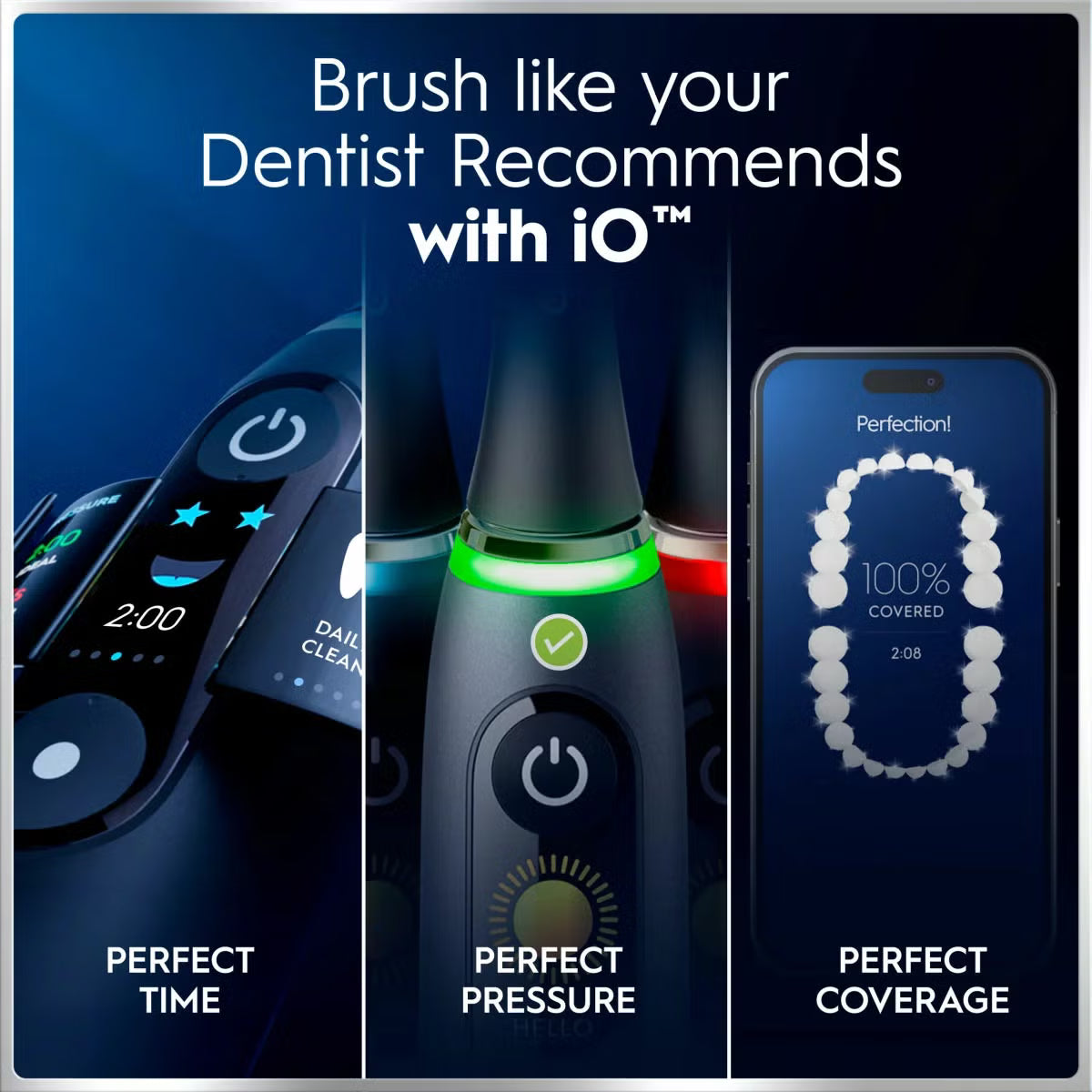 Oral B iO 6 Duo Pack Power Electric Toothbrush in Black Lava & Pink Sand