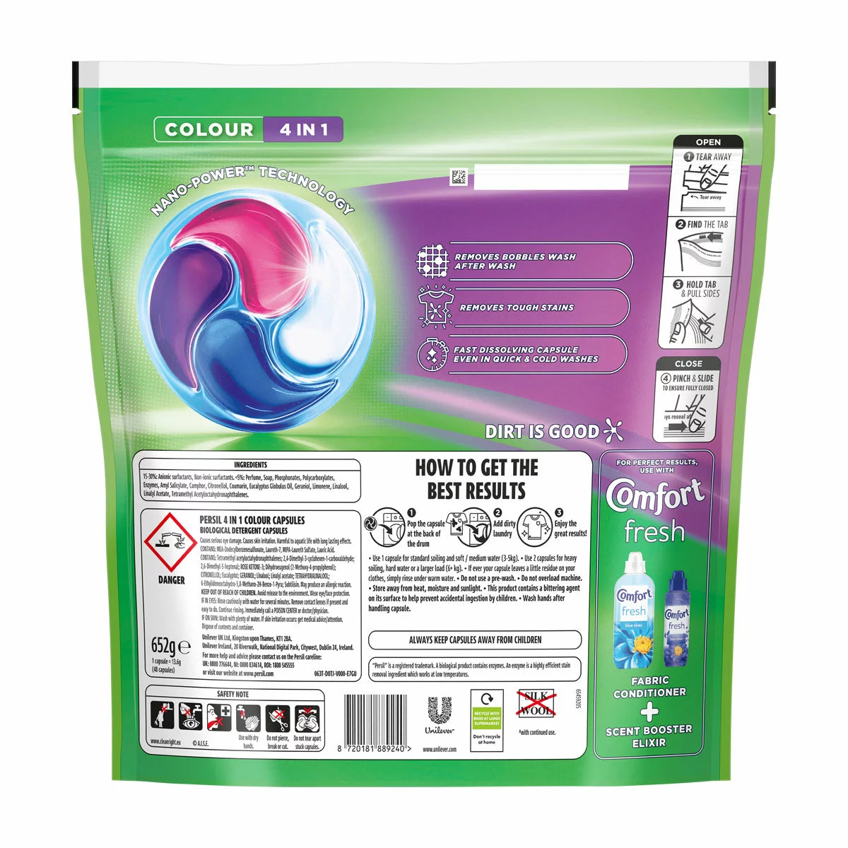 Persil Colour 4 in 1 Capsules, 2 x 48 Wash