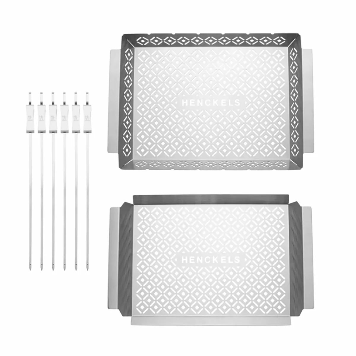 Henckels BBQ Trays & Skewer Set, 8 Piece