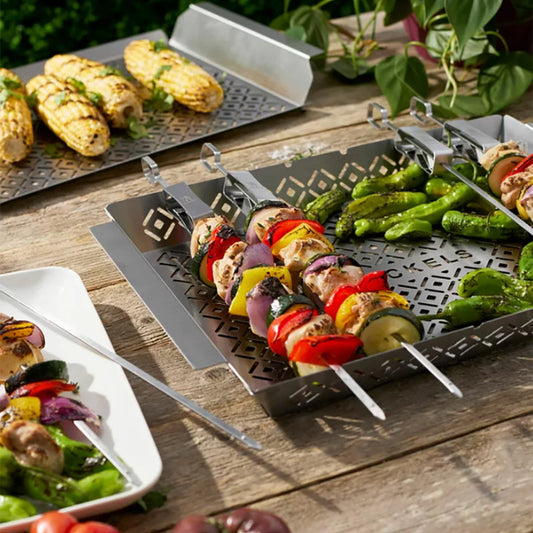 Henckels BBQ Trays & Skewer Set, 8 Piece