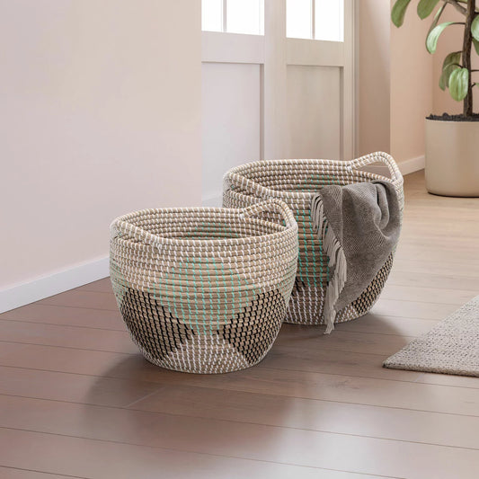 Seagrass Basket Set, 2 Pack