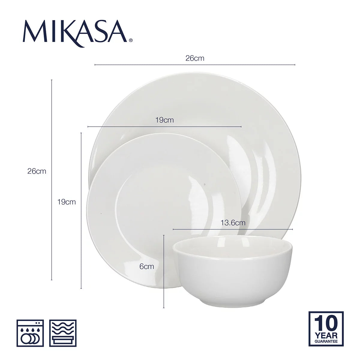 Mikasa Alexis Dinnerware Set, 12 Piece
