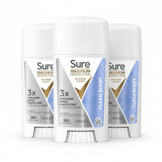 Sure Women Maximum Protection Anti Perspirant, 3 x 60ml
