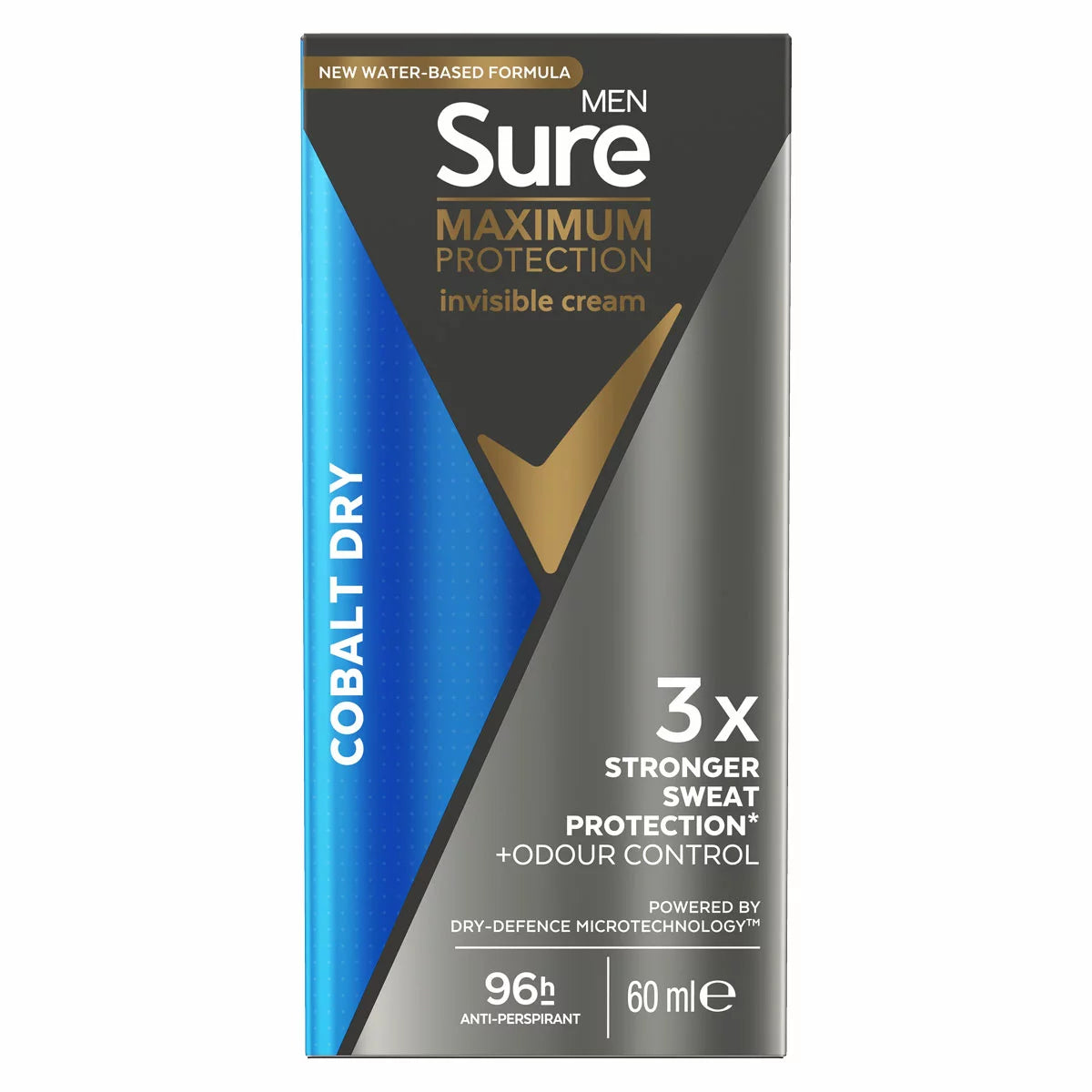 Sure Mens Maximum Protection Anti Perspirant, 3 x 60ml