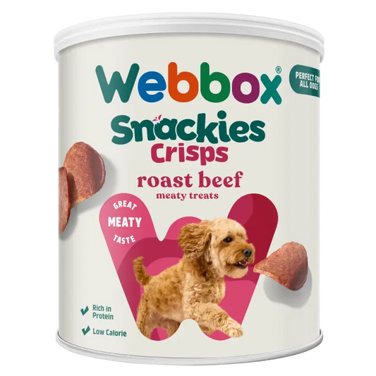 Webbox Snackies Beef Crisps Adult Dog Treats 35g