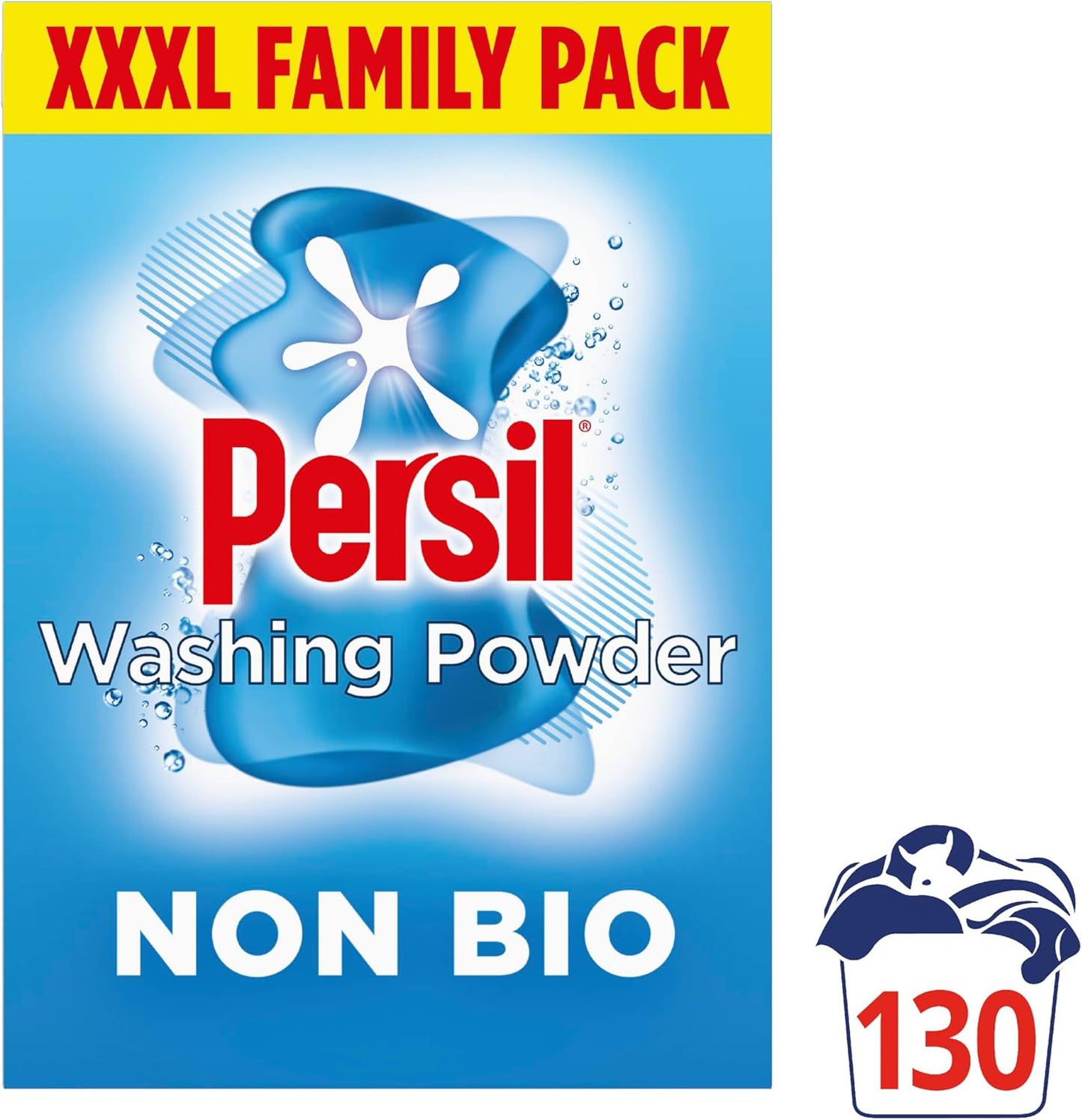 Persil non bio powder, 6.5 kg 130 wash