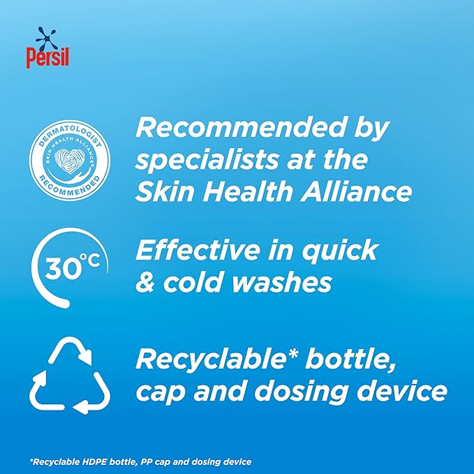 Persil Non Bio & Bio Laundry Liquid, 95 Washes (2.565L)