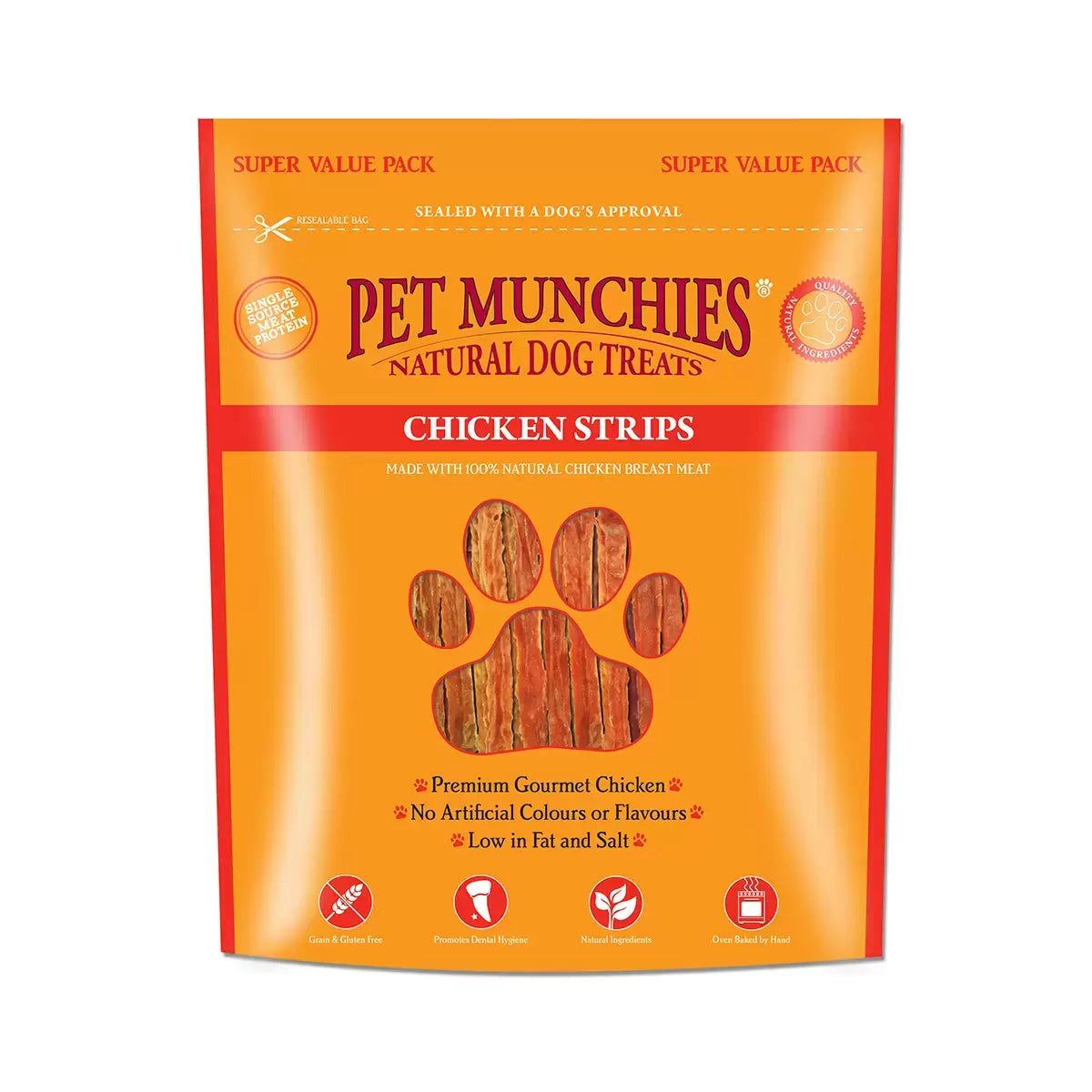 `Pet  Dog Munchies Chicken Strips, 2 x 320g