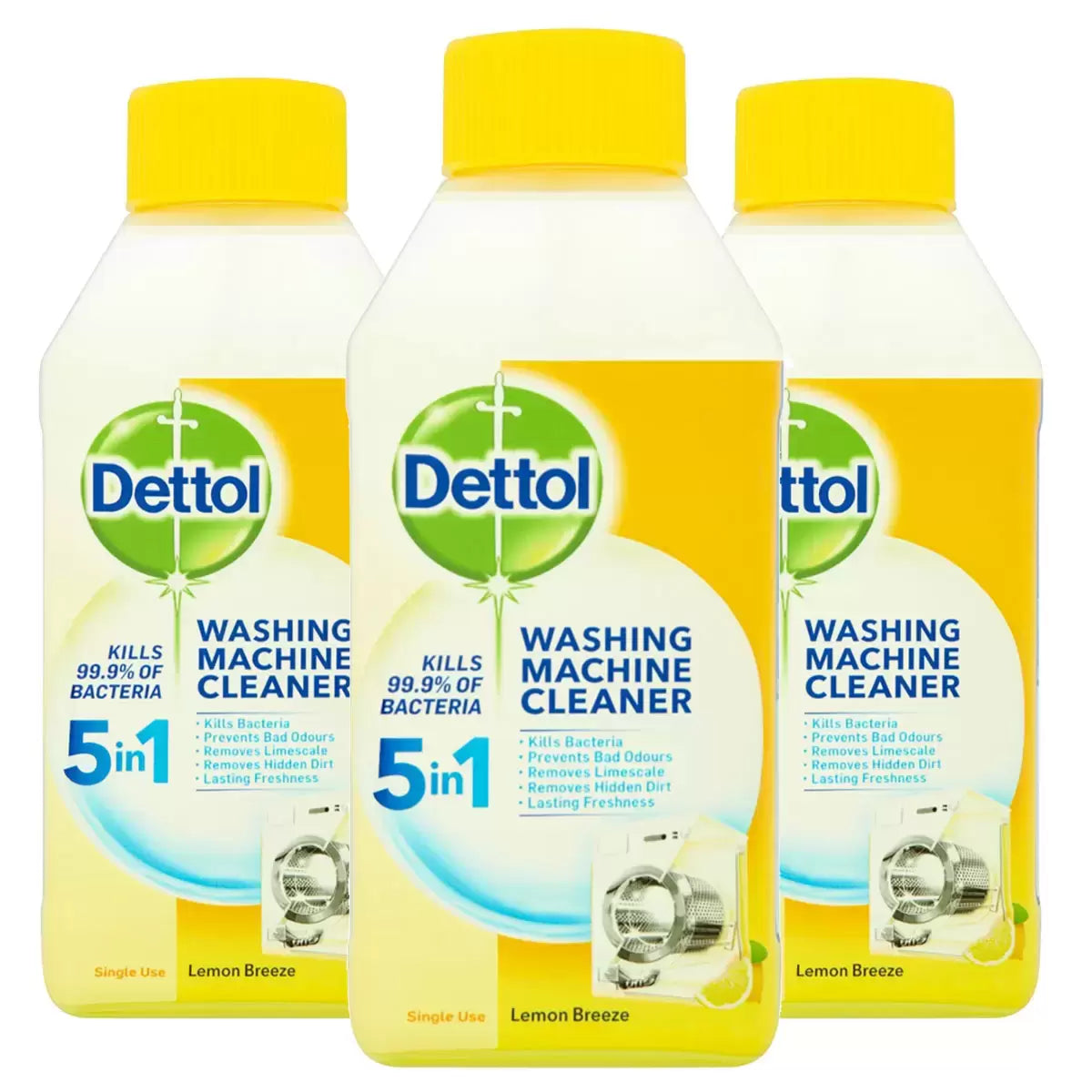 Dettol washing machine cleaner citrus 3x250ml