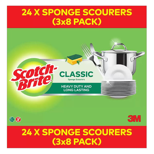 Scotch-Brite Scourer, 24 Pack