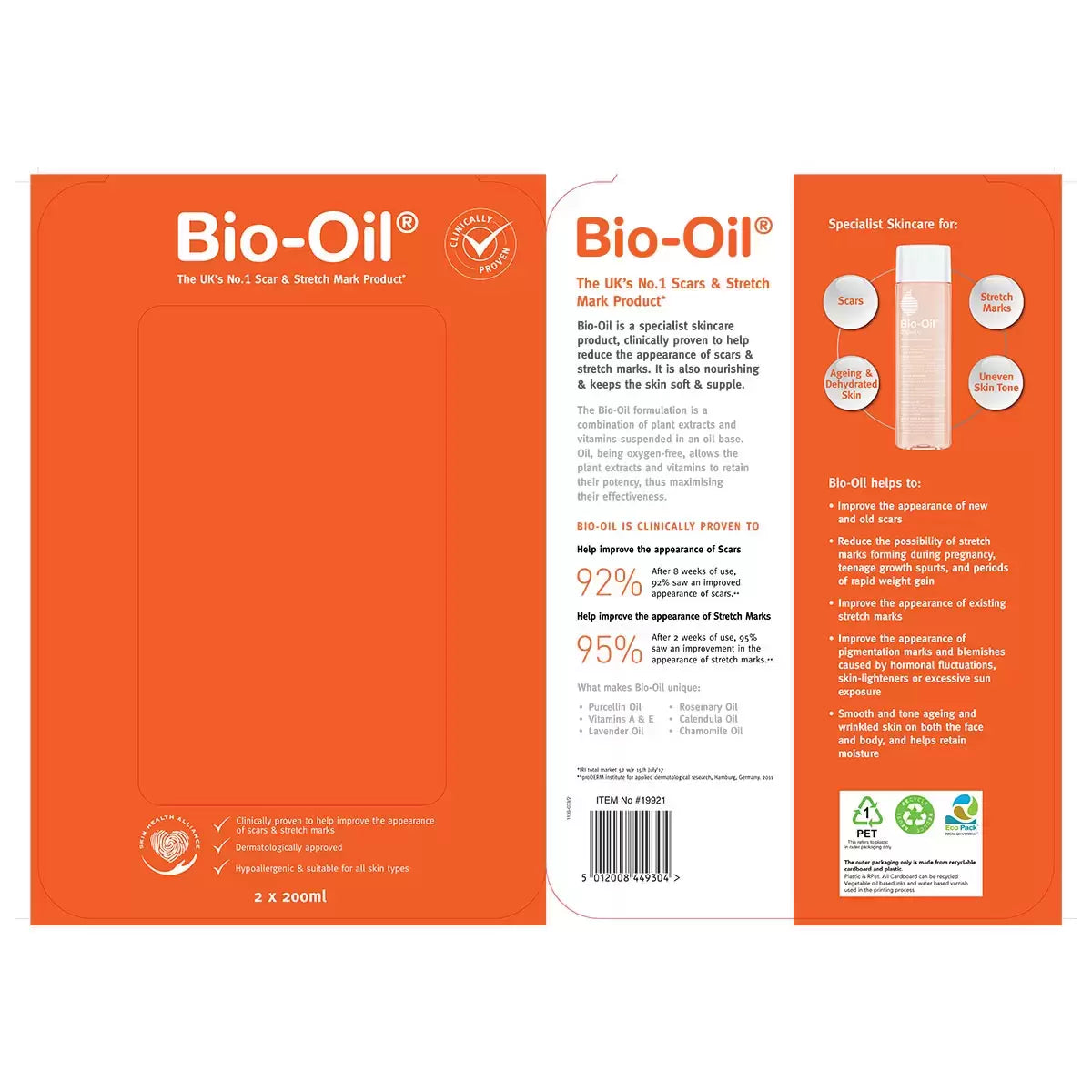Bio-Oil Skincare, 2 x 200ml