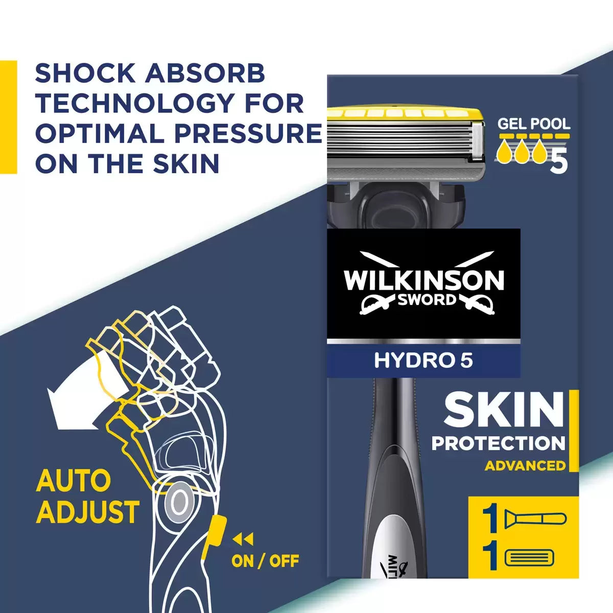 Wilkinson Sword Hydro 5 Ultimate, 9 Blades + Handle