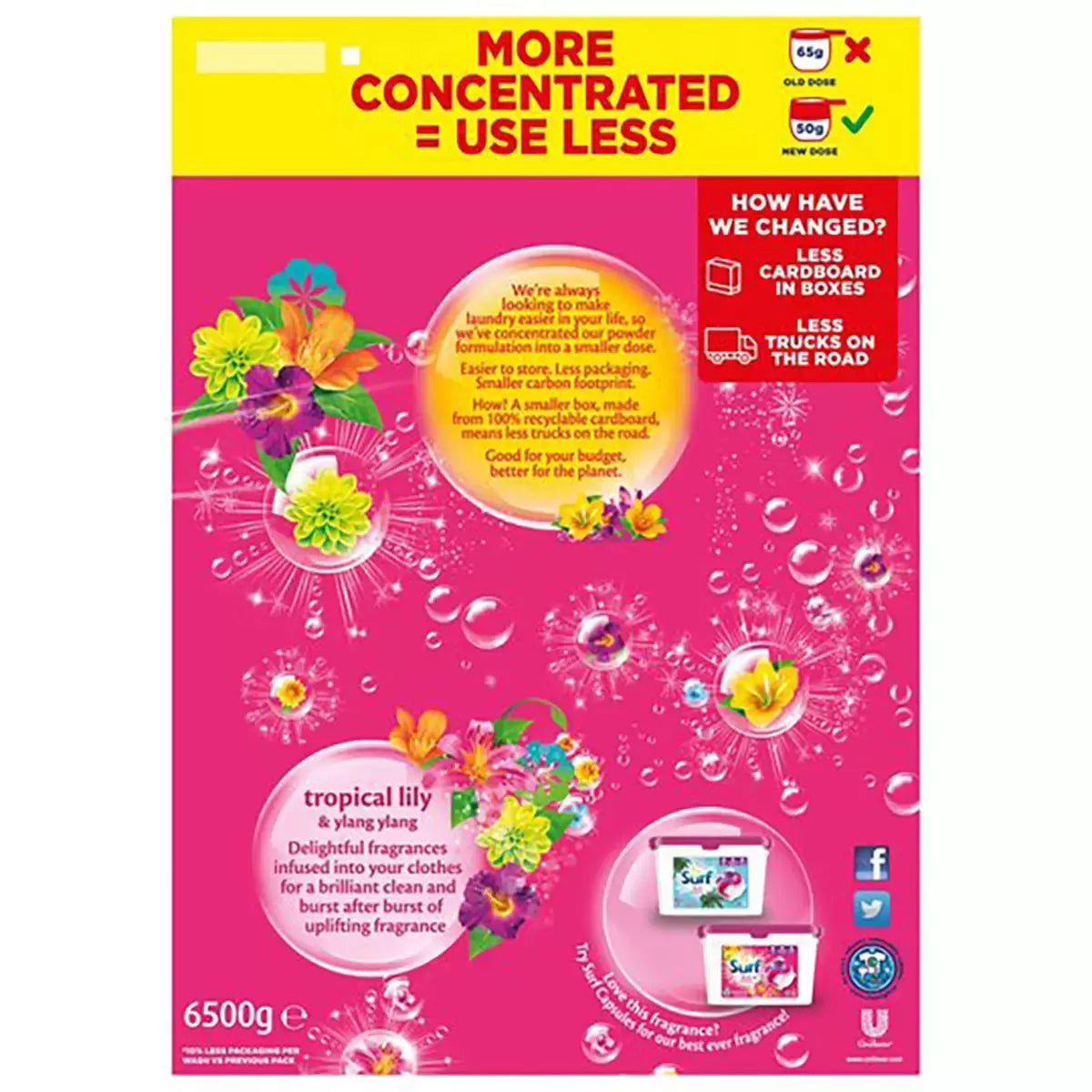 Surf Tropical Laundry Powder, 125 Wash