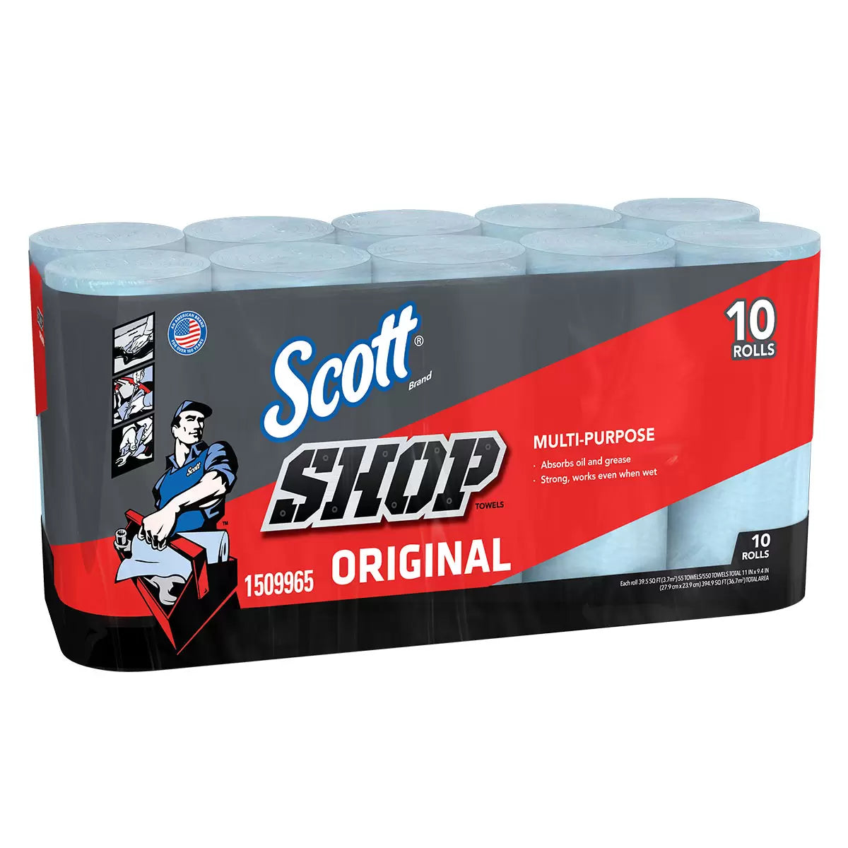 Scott Shop Multipurpose & Car Towels - 10 x 55 Packs