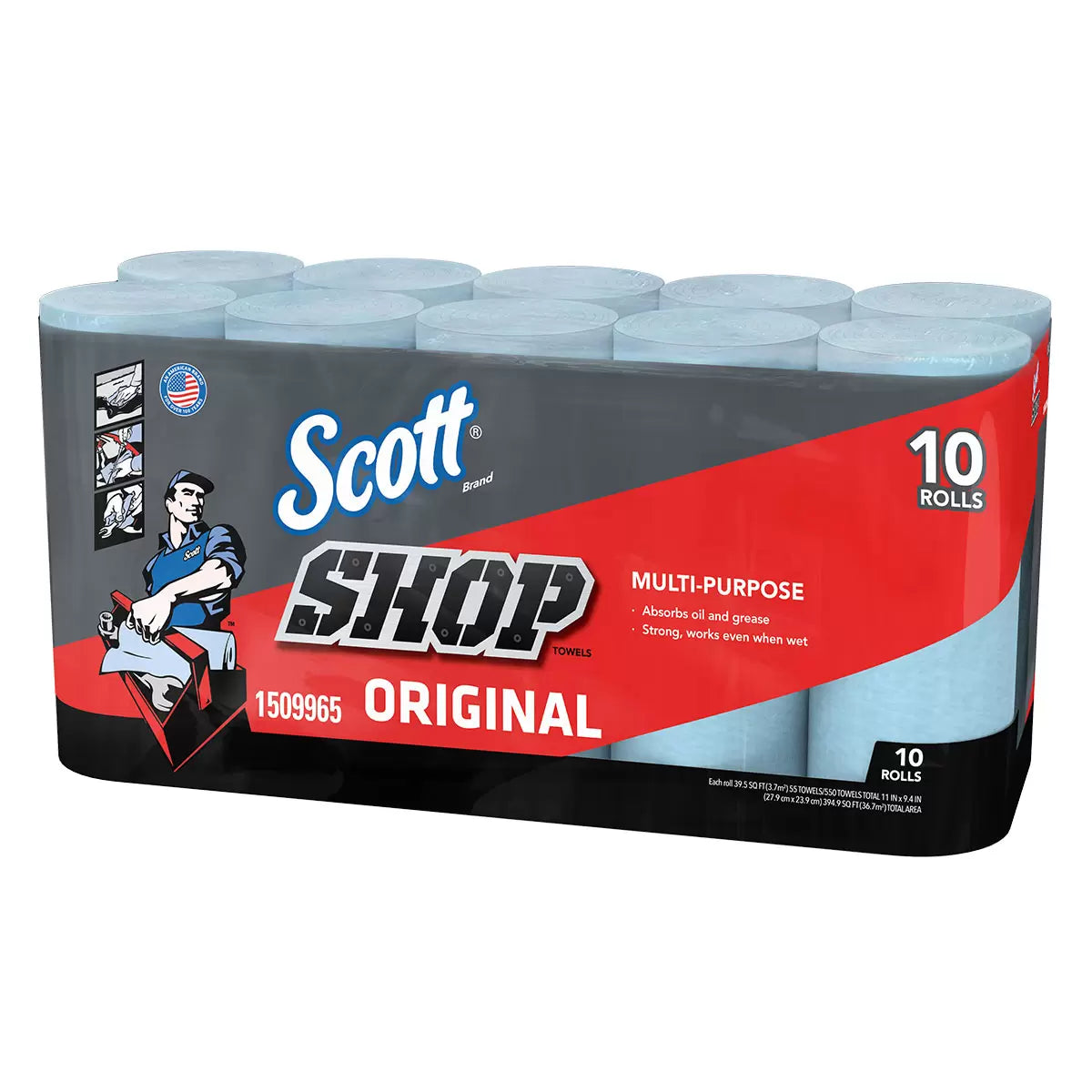 Scott Shop Multipurpose & Car Towels - 10 x 55 Packs