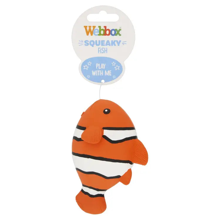 Webbox Farmyard Squishys, Squeaky Fish, Long leg Frog, Plush weather cloud  toys for Pets