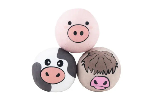 Webbox Farmyard Squishys  toys for Dogs