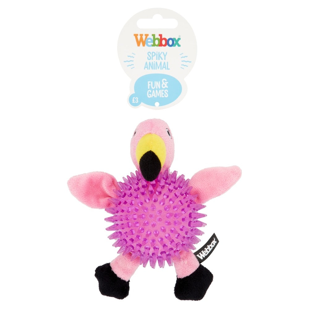 Webbox Long Leg Swan, Spikey Ball Flamingo, Squeaky Dinosaur, Puppy Pig Teething Ring, Plush Collie DOG TOYS
