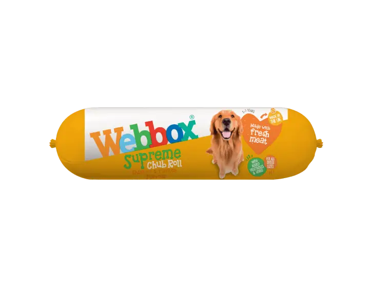 Webbox Chub Roll Supreme Chicken and Turkey Wet Dog Food 12 pack