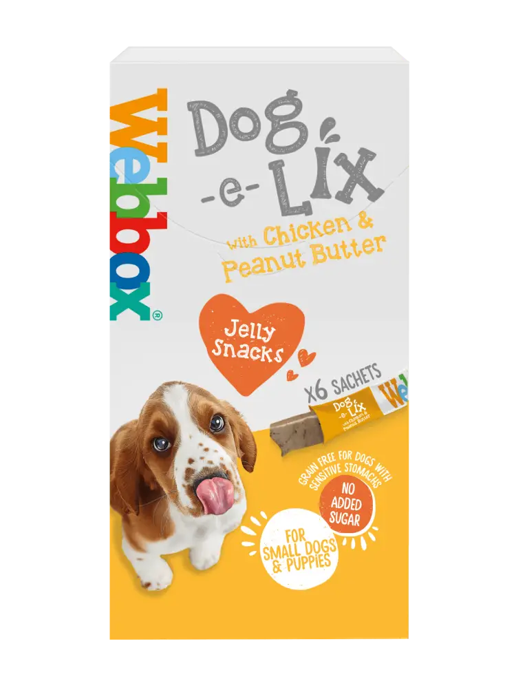 Webbox Dog e Lix with Chicken & Peanut Butter Creamy Dog Treats 11x90g