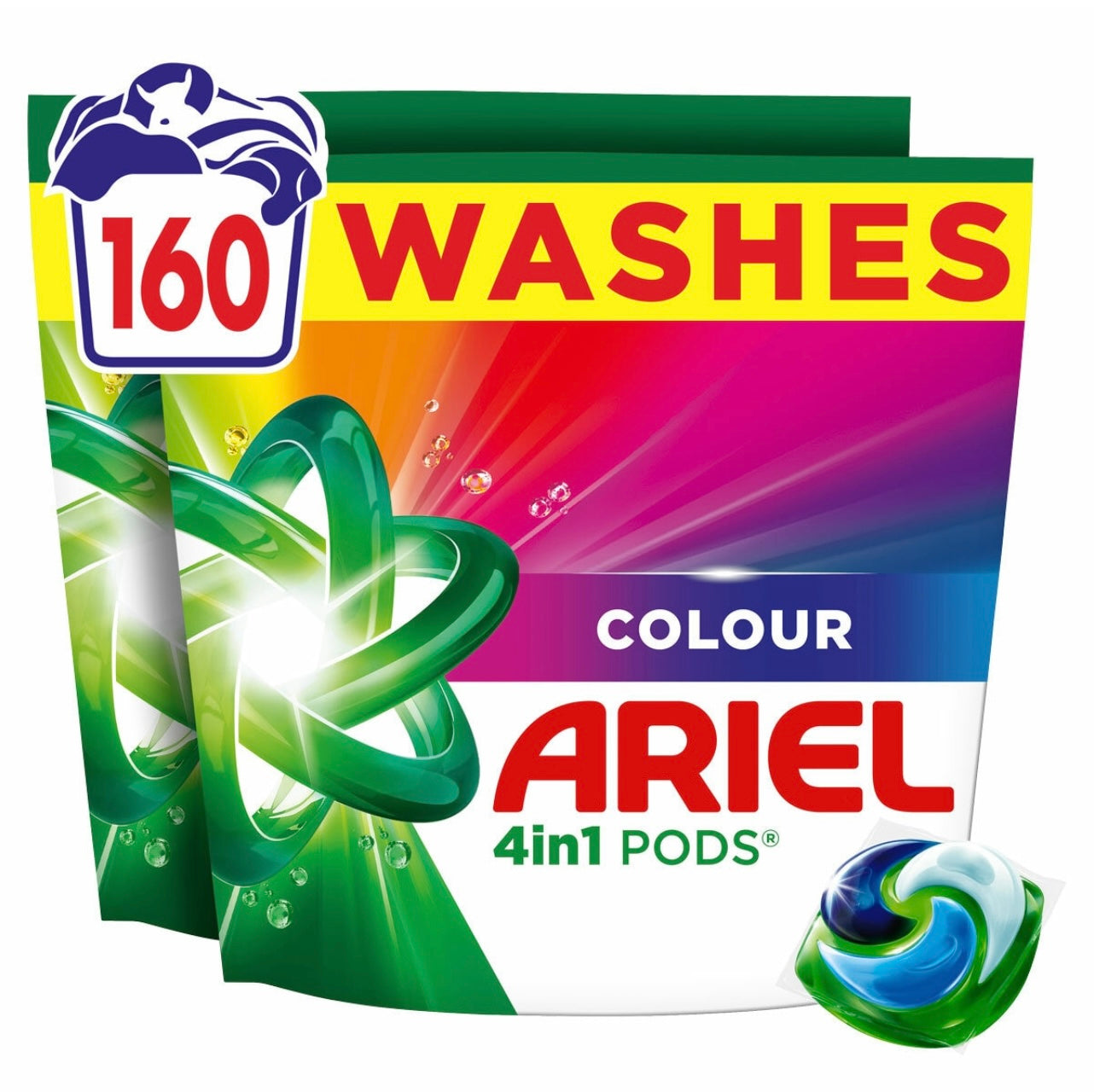 Ariel All in One Colour Pods, 140 Wash