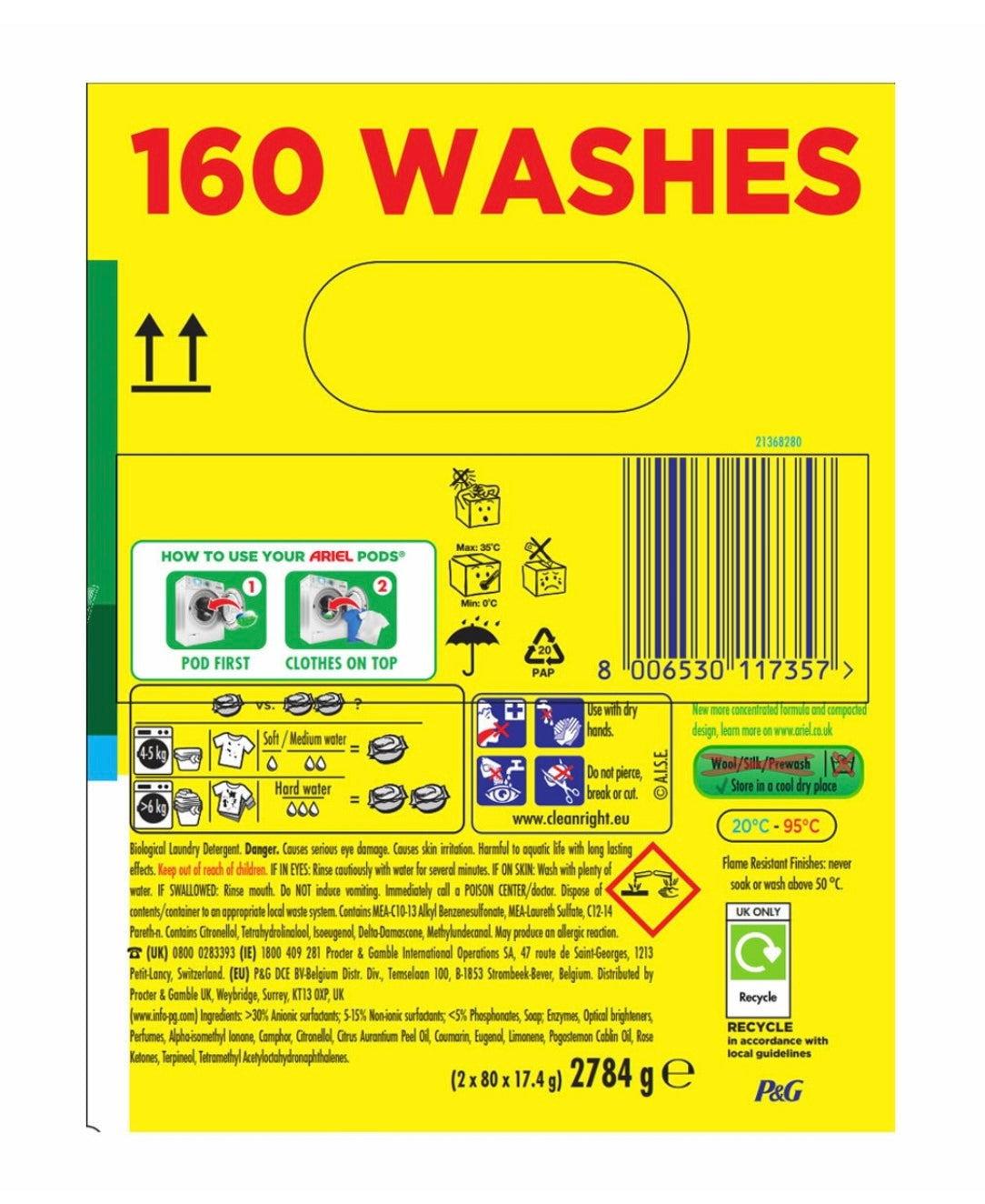 Ariel All in One Colour Pods, 140 Wash