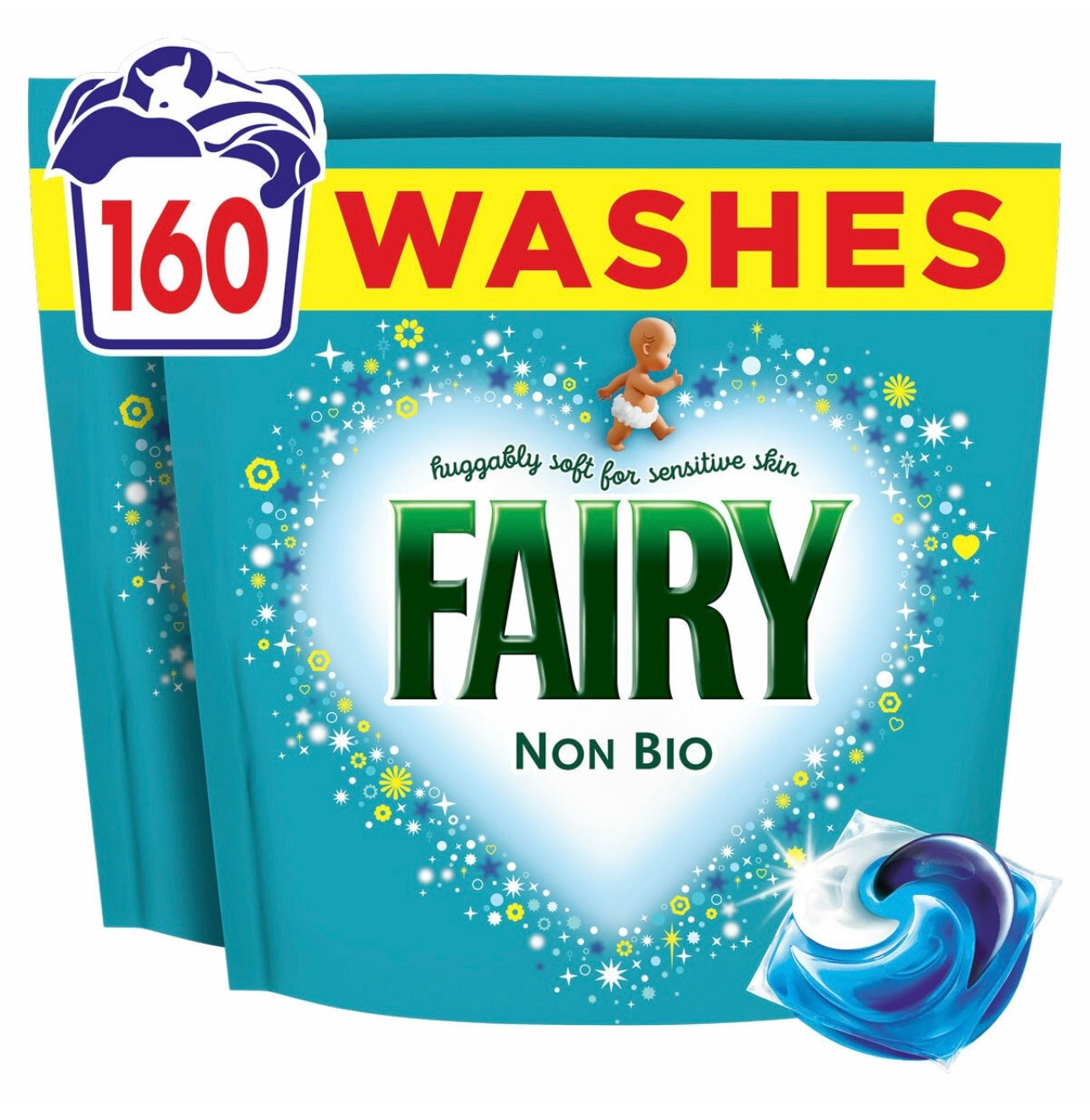 Fairy non bio pods 140 washes 3.2kg