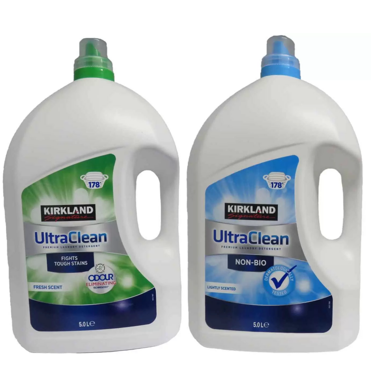 Kirkland Signature Ultra Clean Bio & Non Bio Laundry Liquid, 5L (178 Wash)