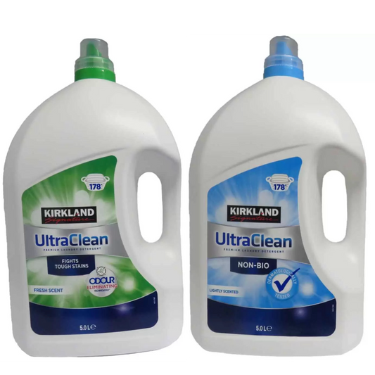 Kirkland Signature Ultra Clean Bio & Non Bio Laundry Liquid, 5L (178 Wash)