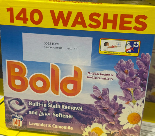 Bold all in one pods Lavender & Camomile 140 washes, 3.72kg