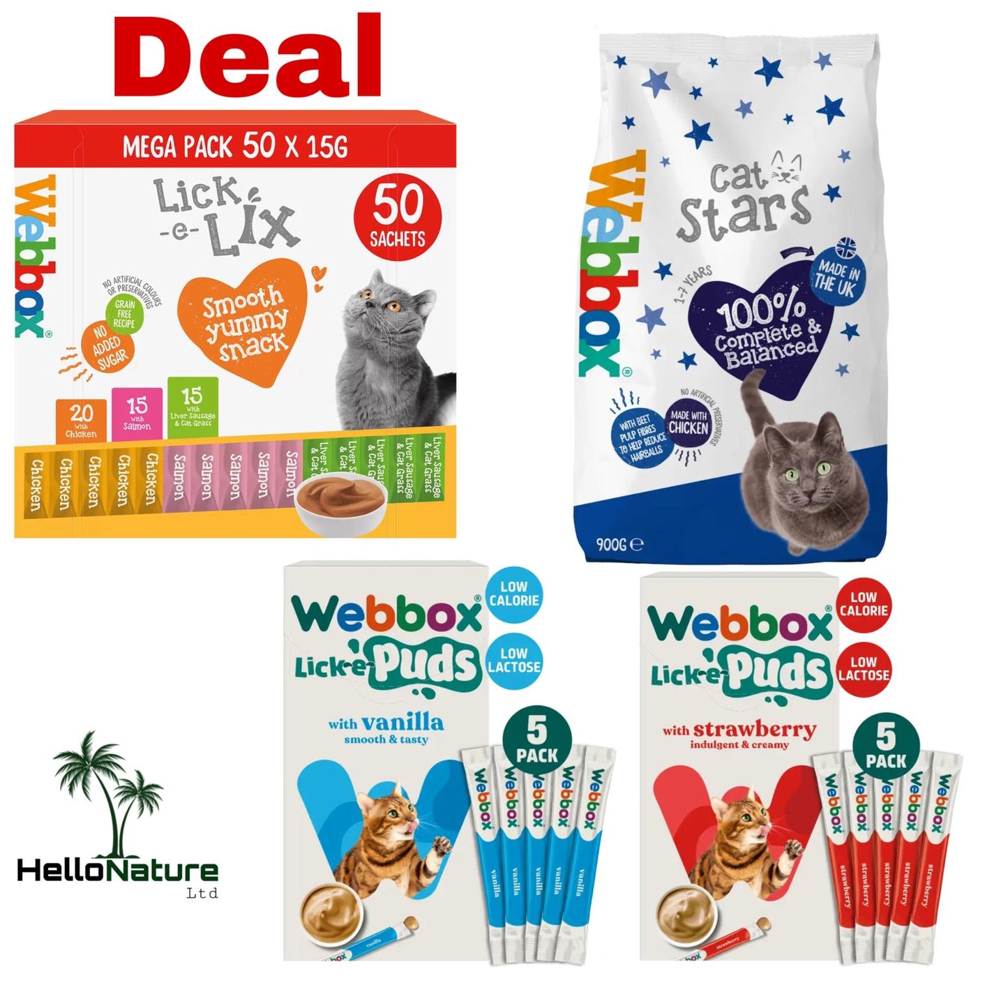 Webbox Varieties Deal pack for cat