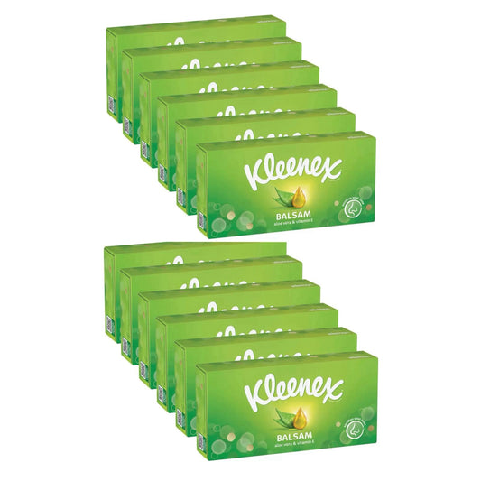 Kleenex Balsam Tissues, 6 x 64 & 12 X 64 Facial Tissues